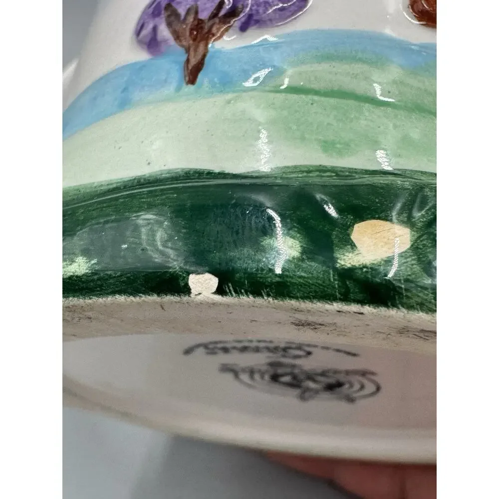 Vintage 1999 Daffy Duck 33 Stamp 3D Ceramic Mug Looney Tunes READ DETAILS